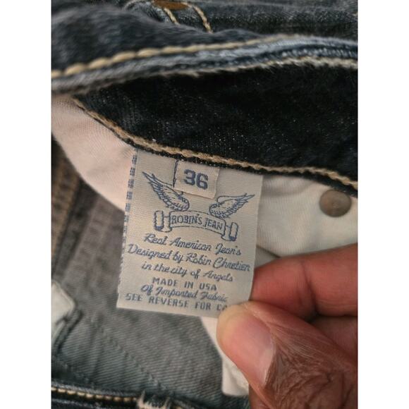 Robins Jean Men Sz 36 Wide Leg - Picture 4 of 5